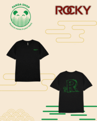 Camiseta Rocky Firmada Negra talla M